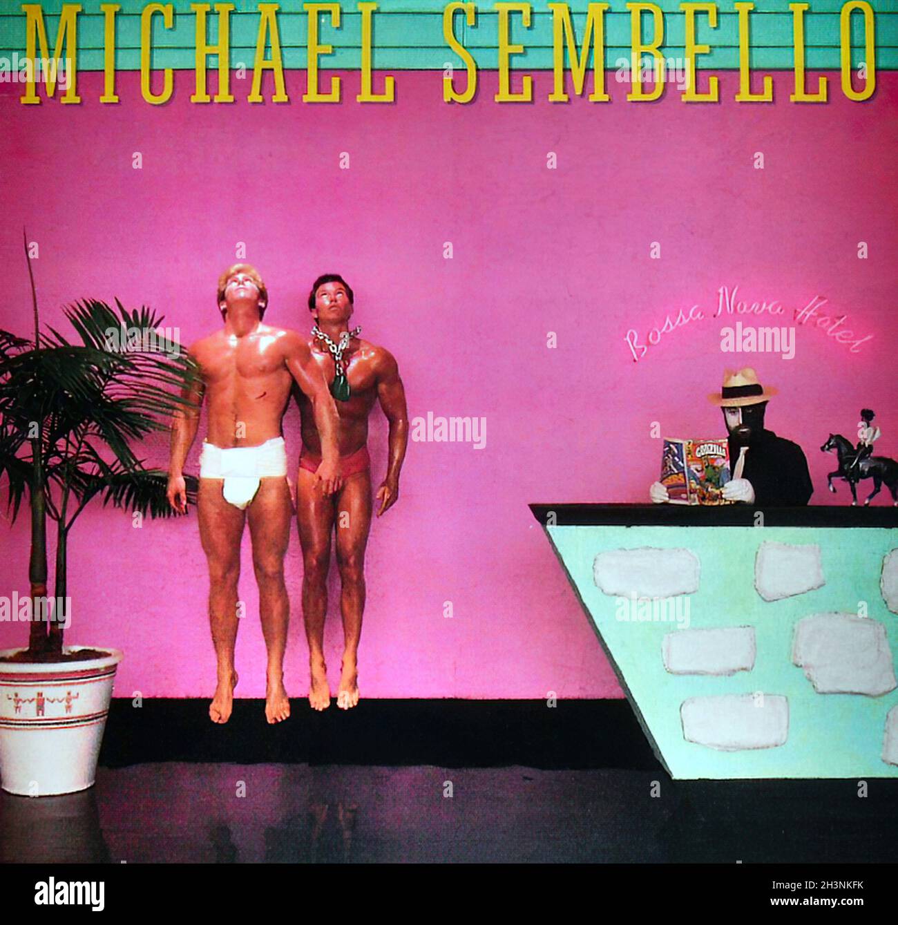 1983 Michael Sembello Bossa Nova Hotel LP Maniac Sleeve Graphics Vinyl Record Flashdance années 1980 Banque D'Images