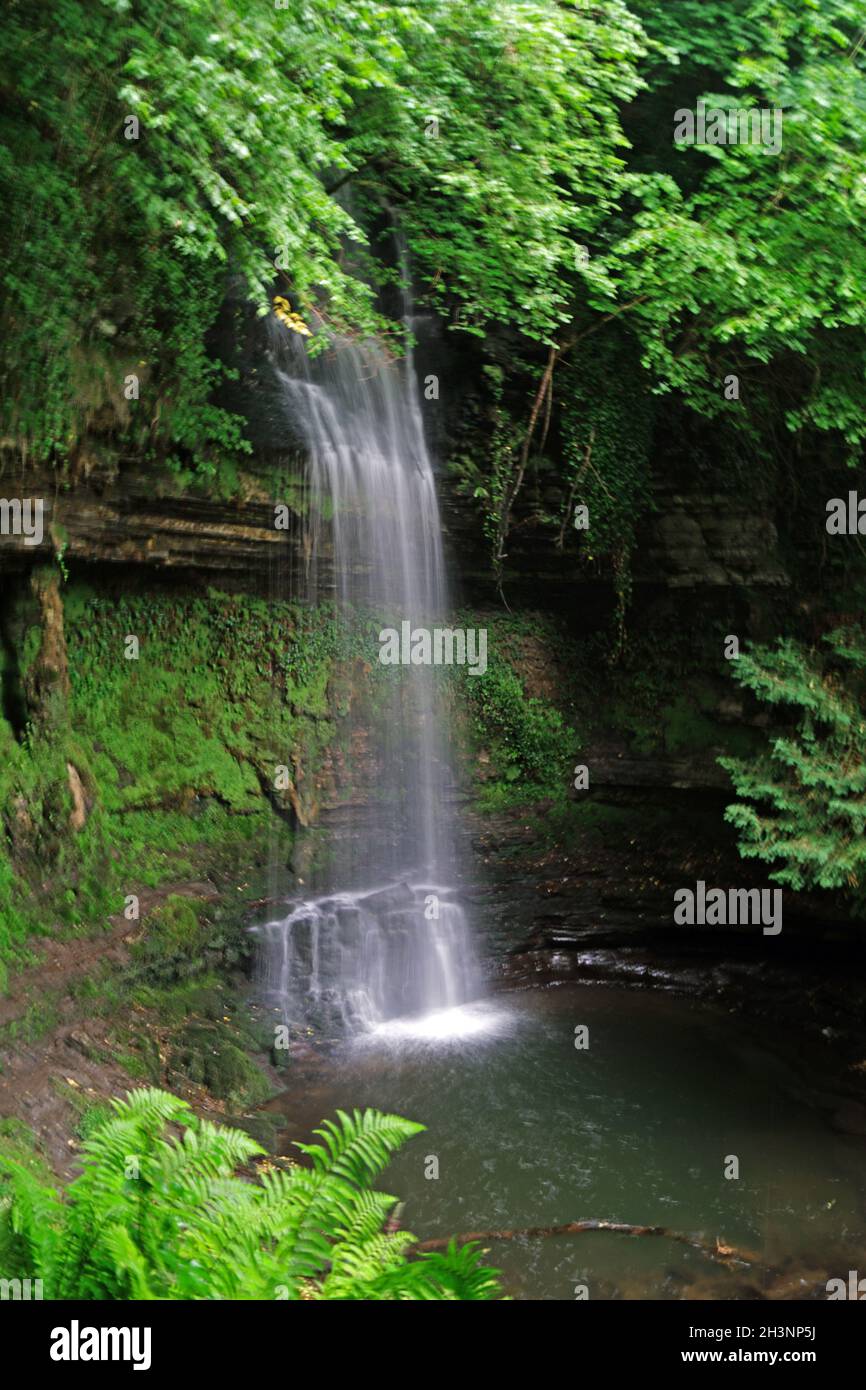 Glencar Waterfall Banque D'Images