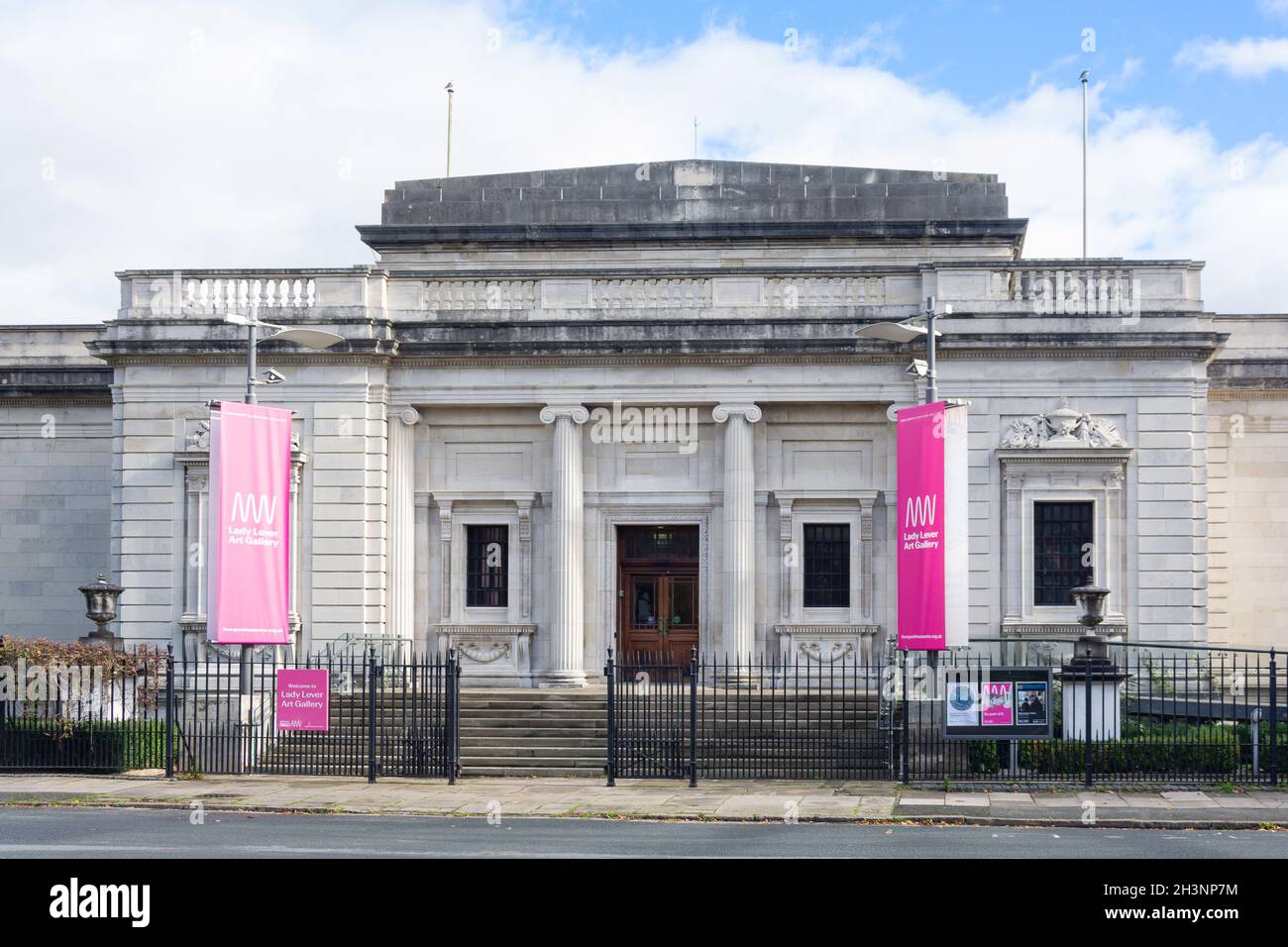 Lady lever Art Gallery, Queen Mary's Drive, Port Sunlight, Metropolitan Borough of Wirral, Merseyside, Angleterre, Royaume-Uni Banque D'Images