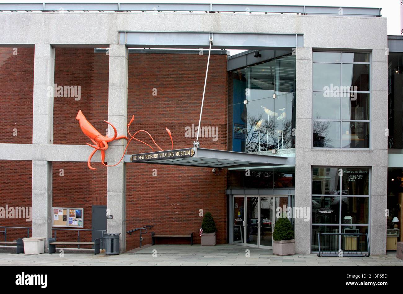 Massachusetts, New Bedford, New Bedford Whaling Museum, Johnny Cake Hill, alias Bethel Street, Banque D'Images