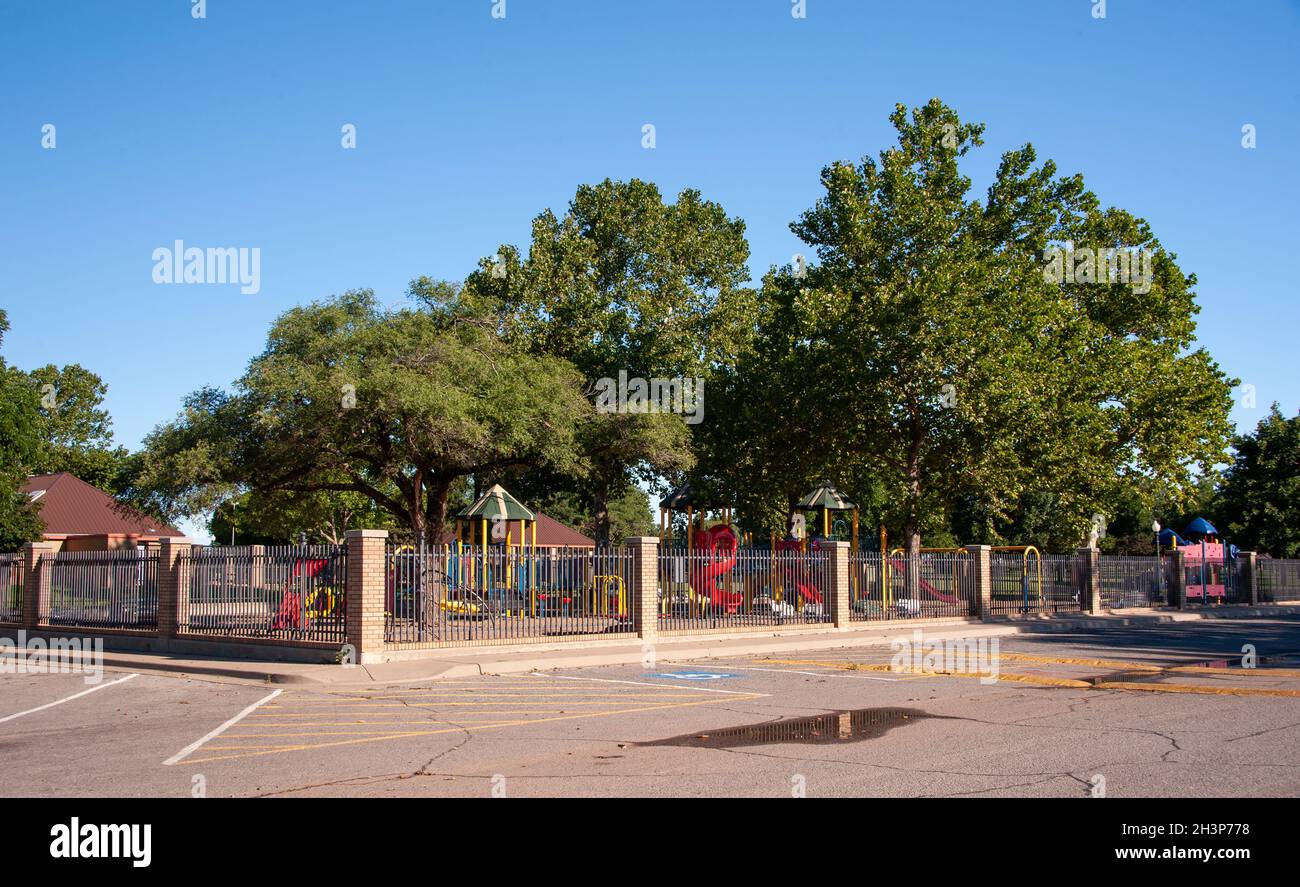 Ackley Park, Elk City, OK. Banque D'Images