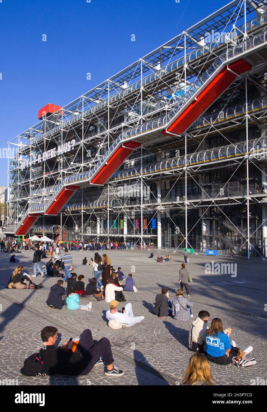 France, Paris, Centre Georges-Pompidou, Centre des arts, musée, Banque D'Images