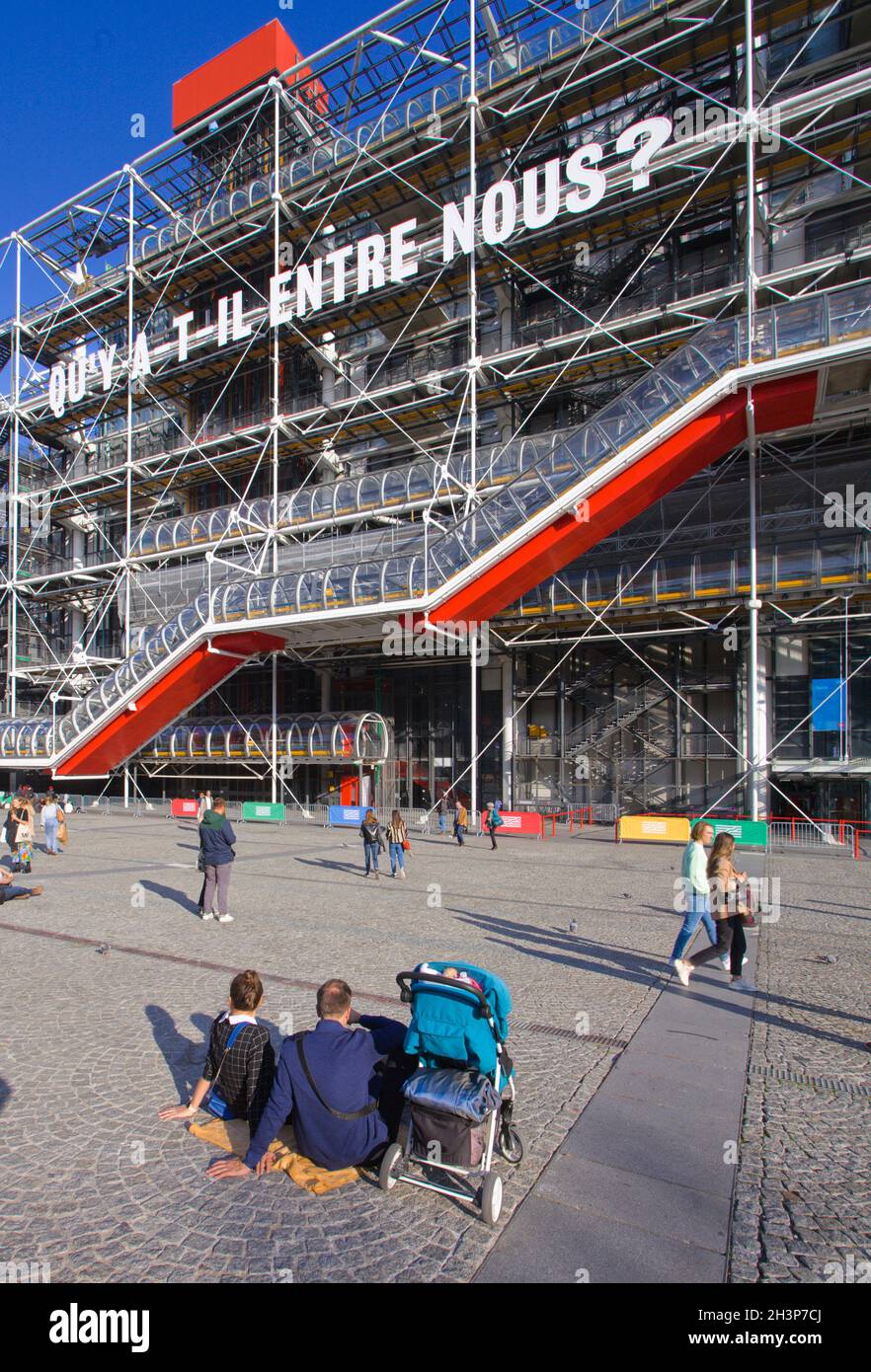 France, Paris, Centre Georges-Pompidou, Centre des arts, musée, Banque D'Images