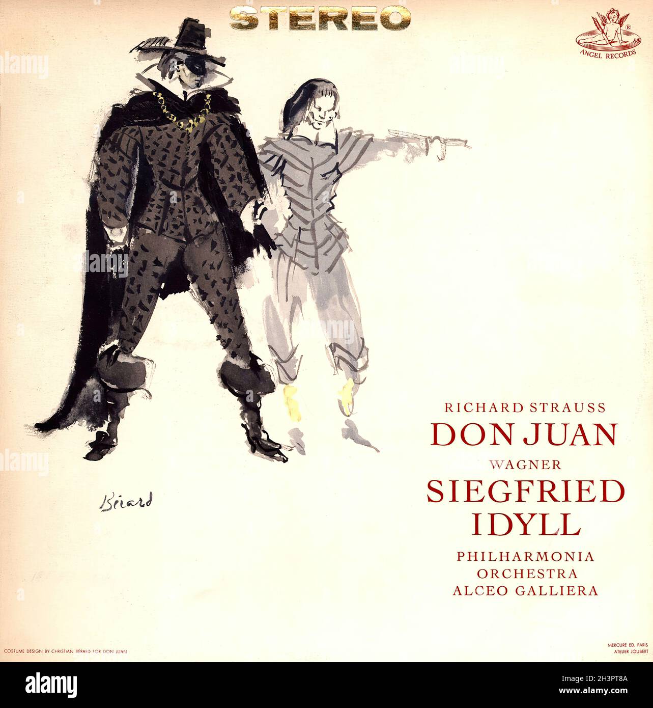 Strauss Don Juan â€™Wagner Siegfried Idyll - Galliera Angel 1 - musique classique Vintage Vinyl Record Banque D'Images