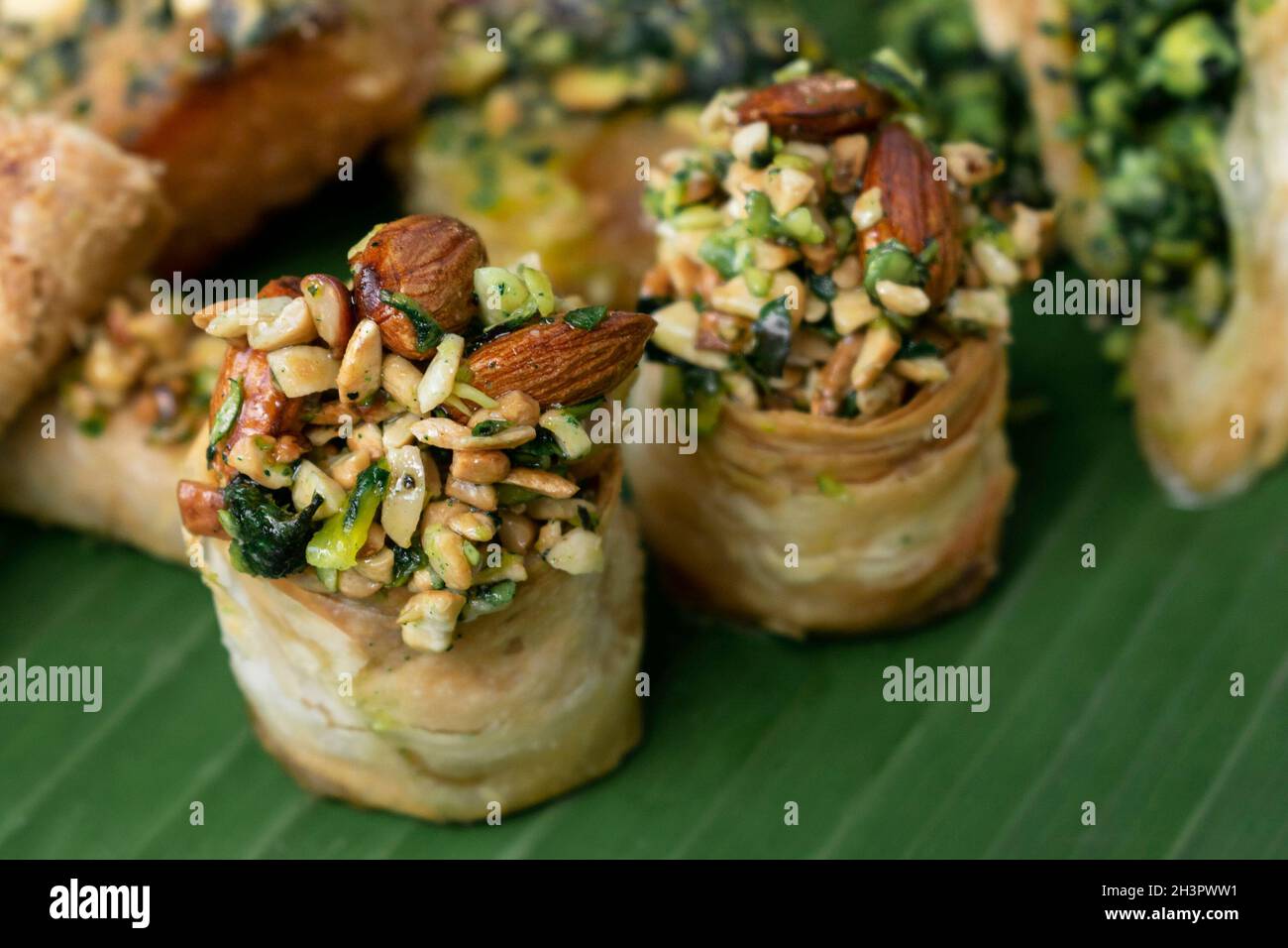 pâtisserie traditionnelle baklava moyenne-orientale à istanbul en turquie Banque D'Images