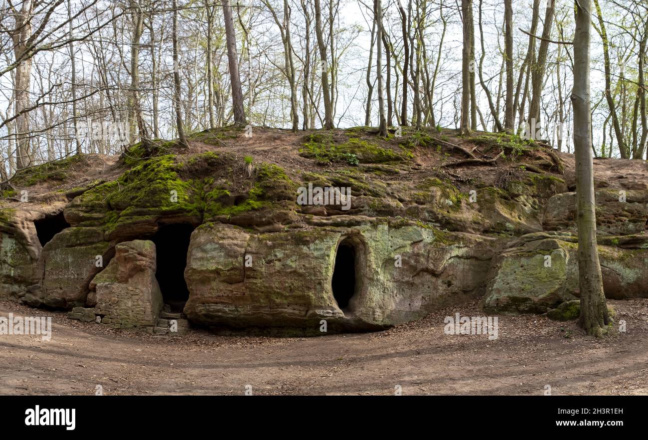 Grotte de Daneil dans le Huy Banque D'Images