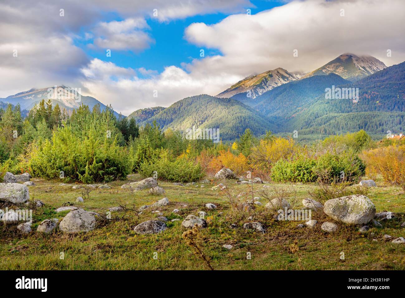 Bulgarie, Bansko, automne montagnes Pirin Banque D'Images