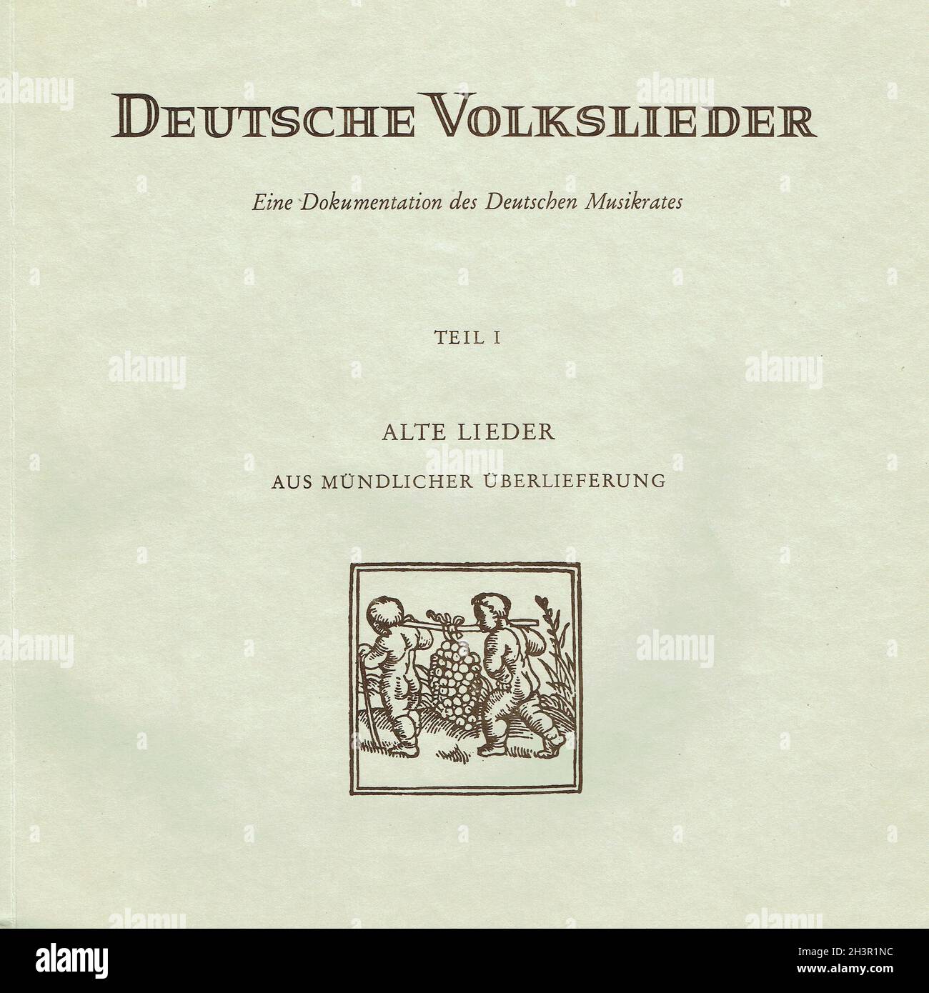 Deutsche Volkslieder Teil 1 - Alte Lieder aus Münchener Ãœberlieferung Camerata 2 - Classical Music Vintage Vinyl Record Banque D'Images