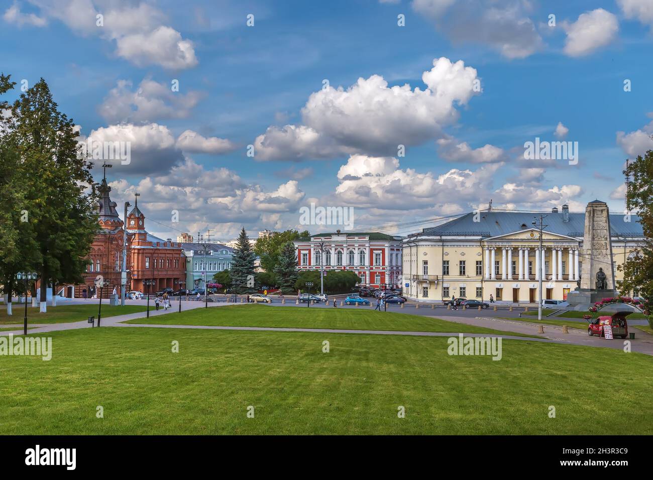 Place de la Cathédrale, Vladimir, Russie Banque D'Images