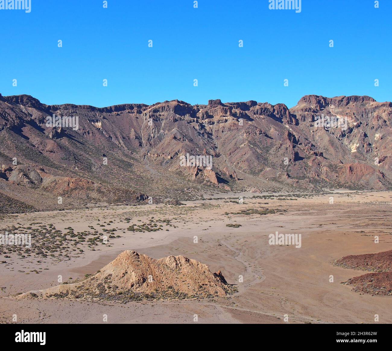 Volcan et formation de rochers dans le parc national de teide à ténérife Banque D'Images
