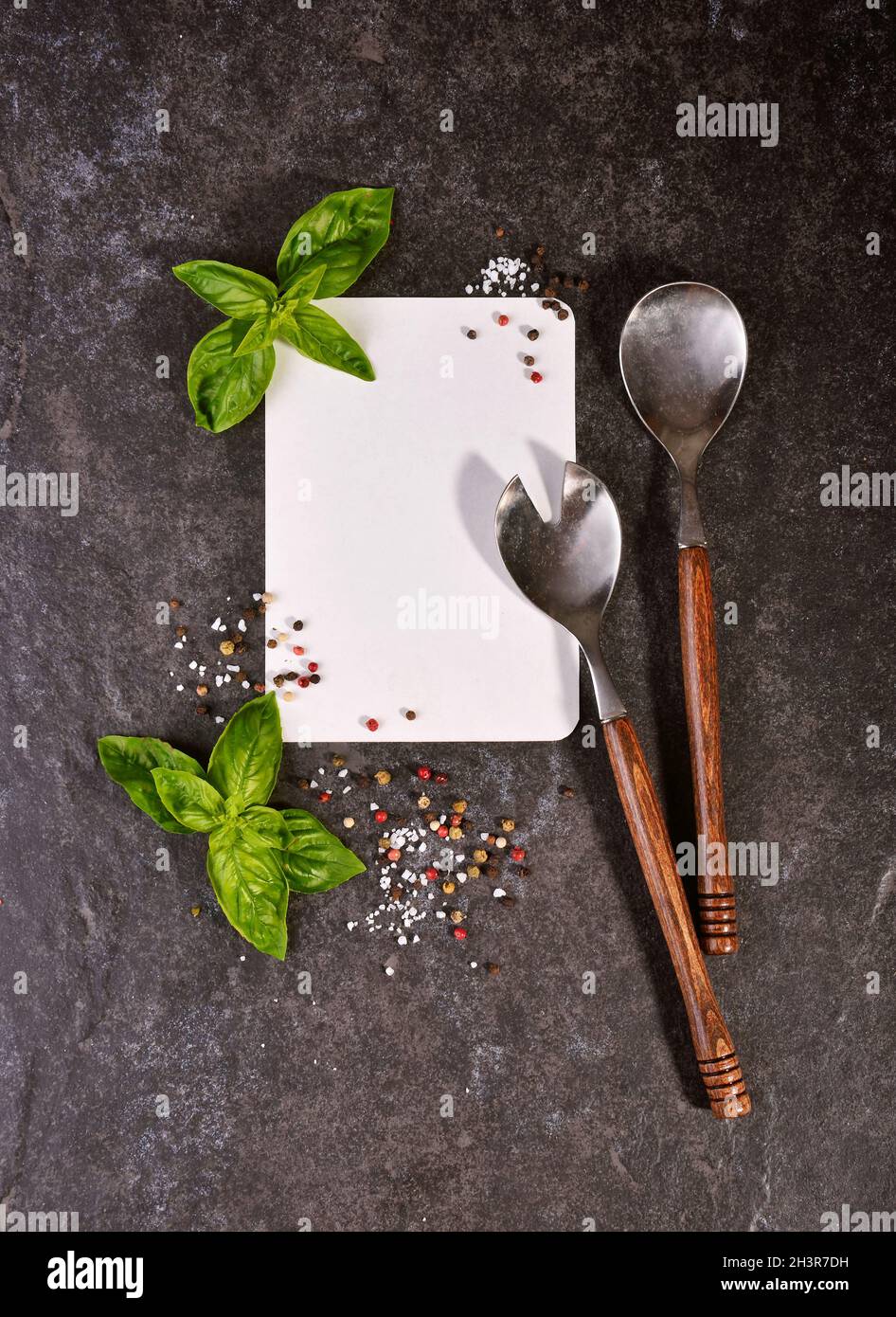 Menu restaurant vierge Banque D'Images