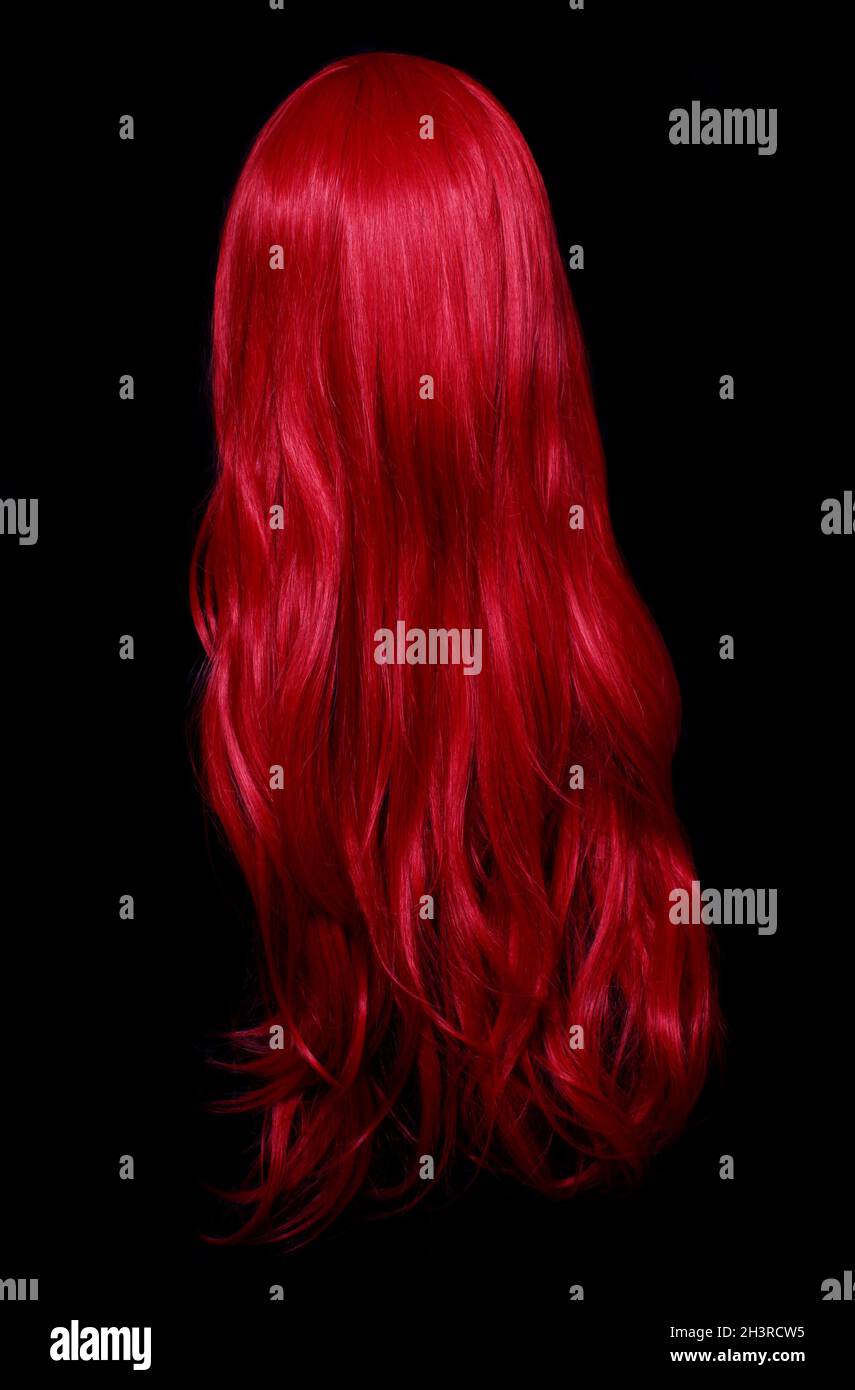 Cochon rouge/orange style Anime Banque D'Images