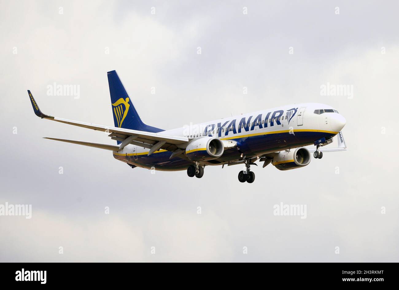 Le Boeing 737 de Ryanair s'apravait de l'aéroport de Palma de Majorque Banque D'Images