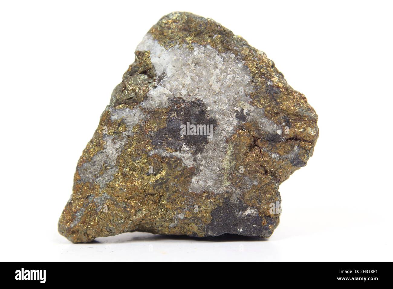 Rock isolé sur fond blanc Banque D'Images