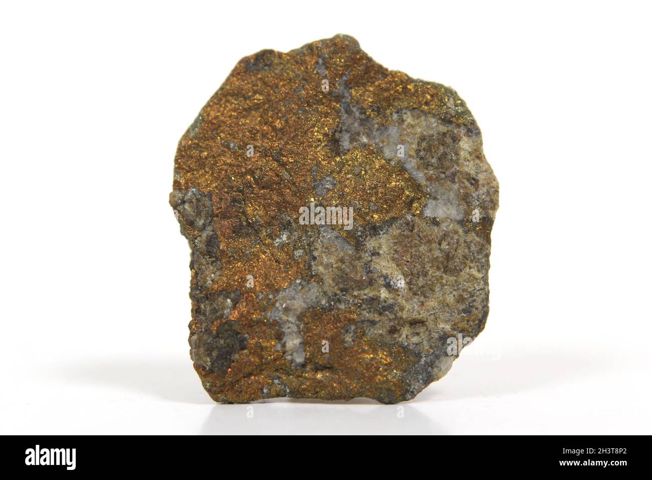 Rock isolé sur fond blanc Banque D'Images