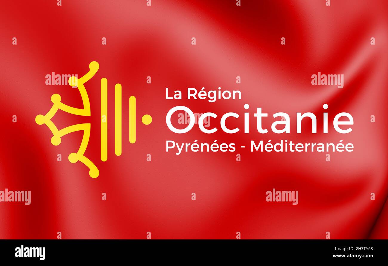 Drapeau de l'occitanie Banque de photographies et d’images à haute