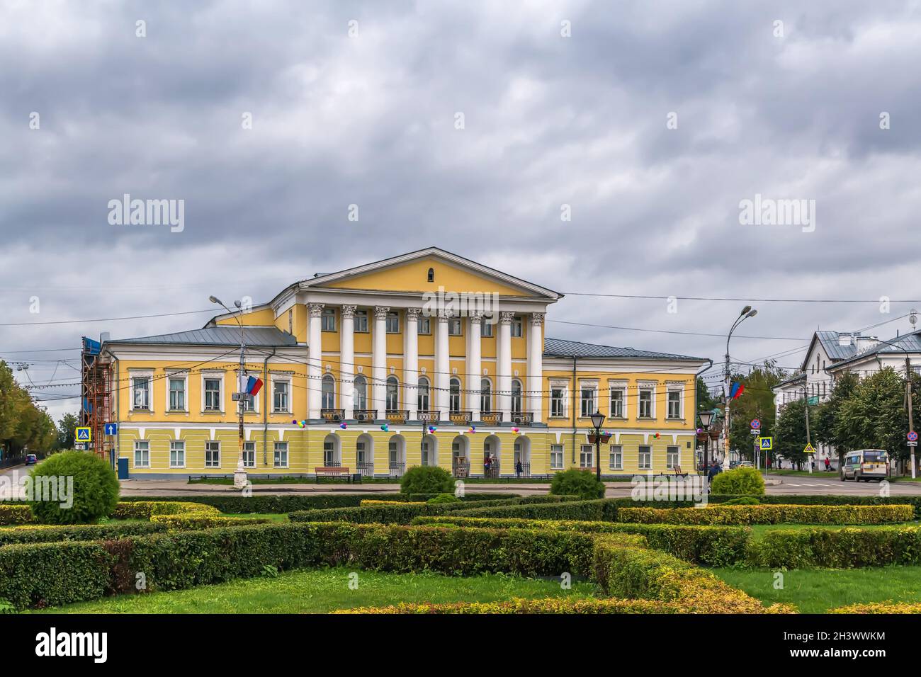 Borshchov House, Kostroma, Russie Banque D'Images