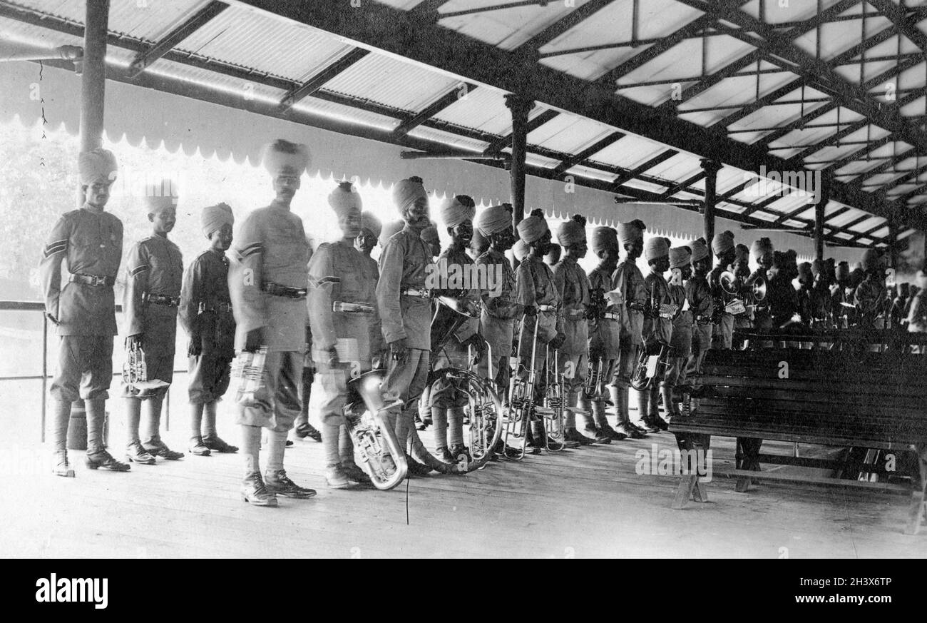 Bande autochtone de Columbo, Sri Lanka, 1909. Banque D'Images