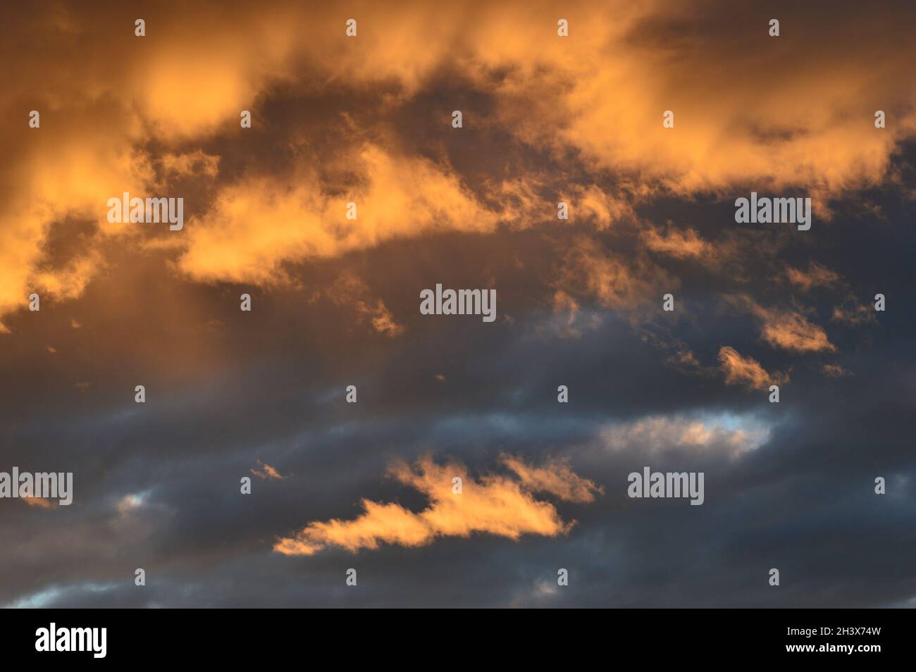 Coucher du soleil dans le pays Banque D'Images