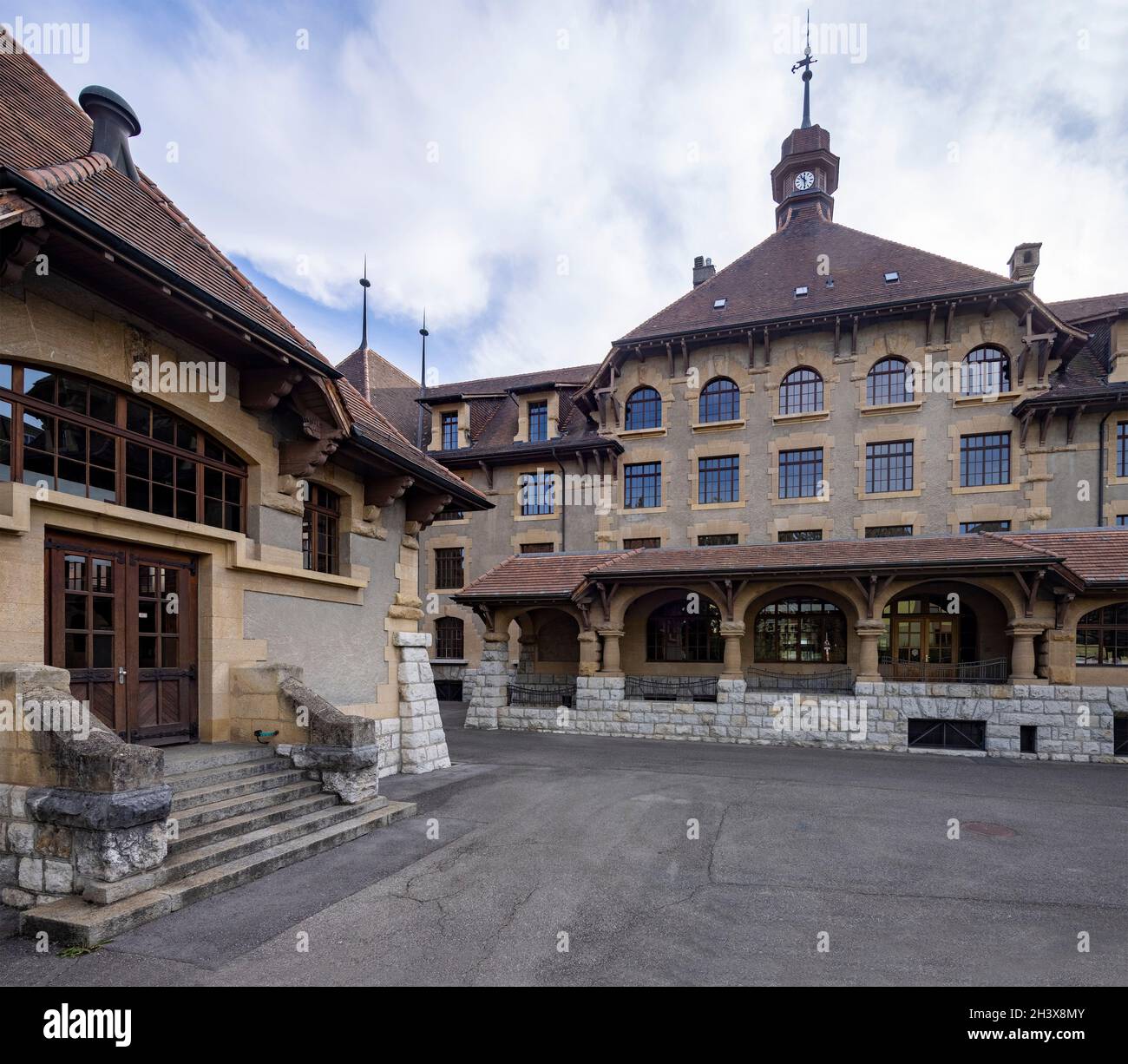 Ecole de Sécheron, Ecole de Secheron, Genève, Suisse Banque D'Images