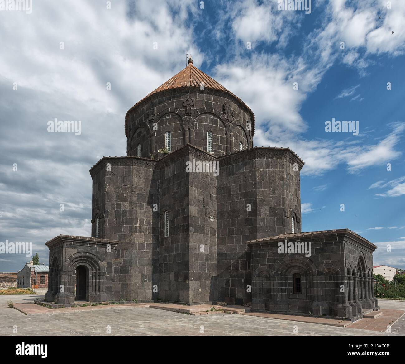 Mosquée Merkez Kumbet à Kars, ancienne cathédrale de Kars, également connue sous le nom d'église des Saints Apôtres, construite au Xe siècle Banque D'Images