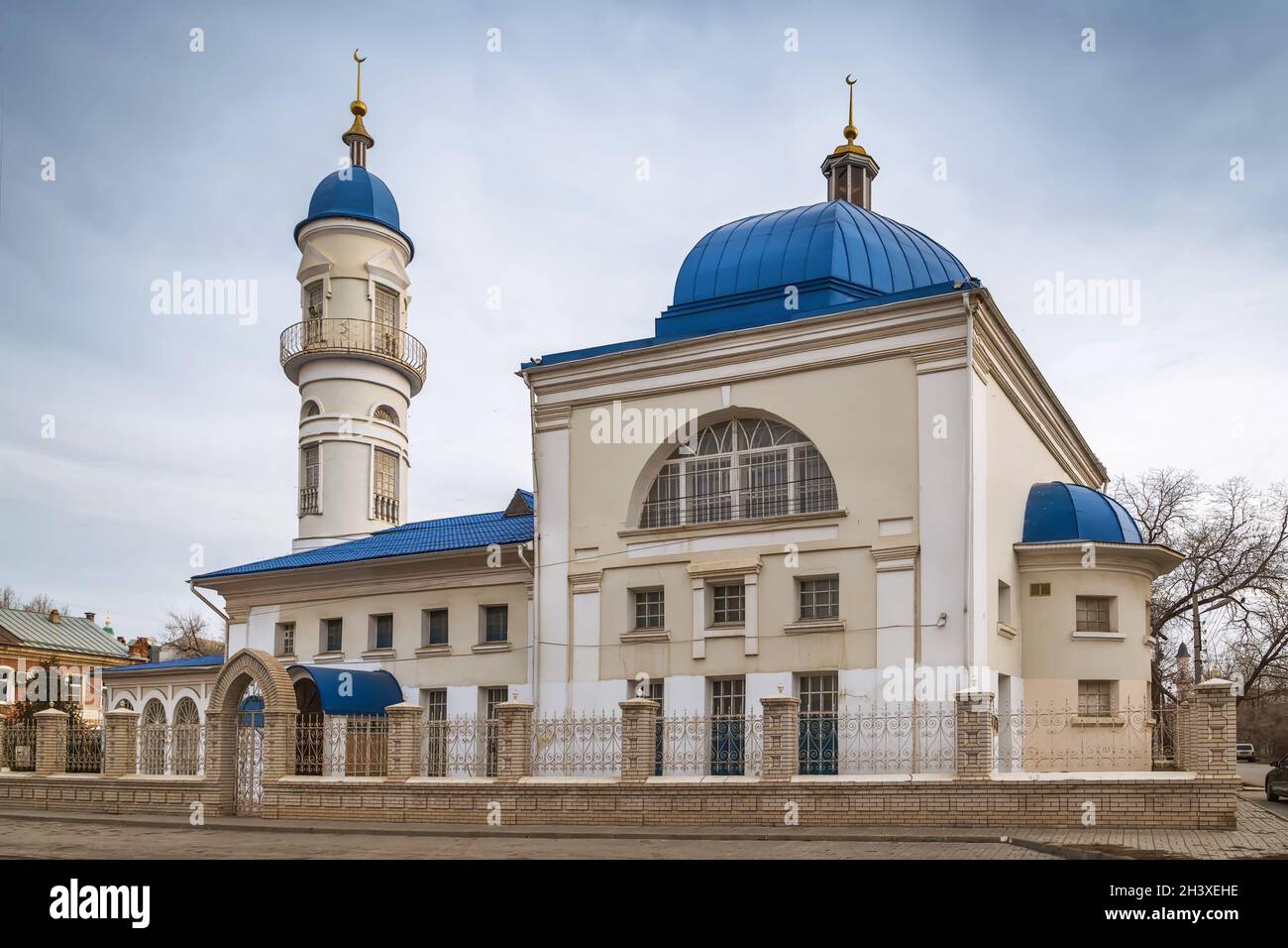 Mosquée blanche, Astrakhan, Russie Banque D'Images