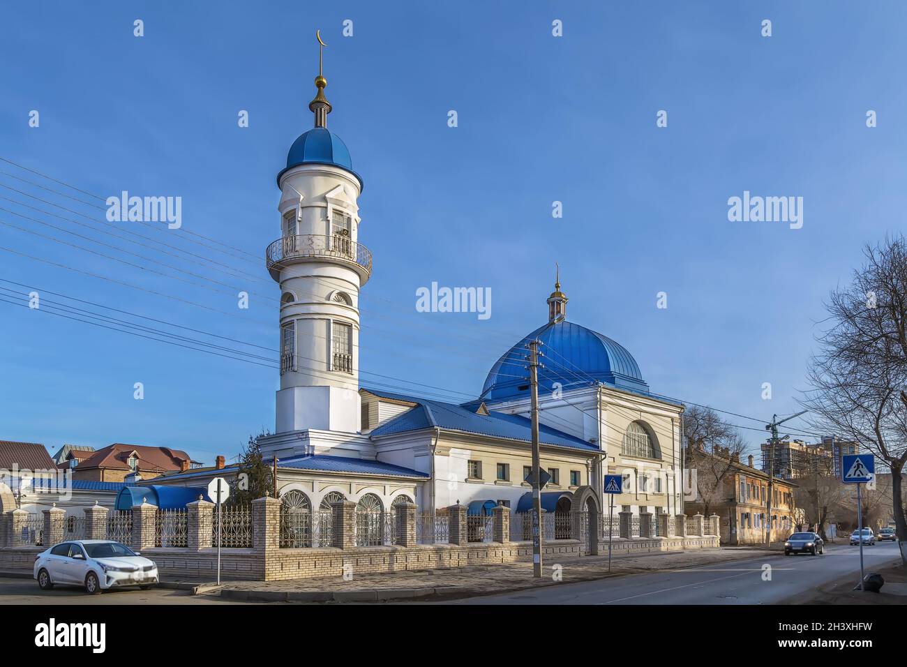 Mosquée blanche, Astrakhan, Russie Banque D'Images