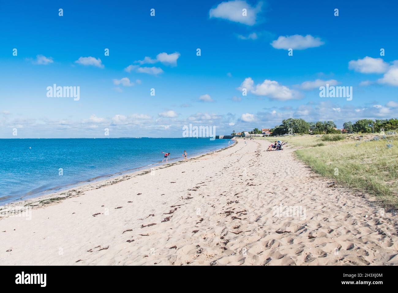 La plage de la Pibie sur l'île d'oléron, en France Banque D'Images