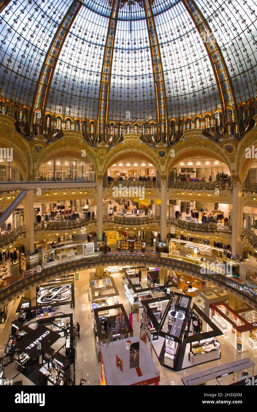 France, Paris, Galeries Lafayette, grand magasin, intérieur, Banque D'Images