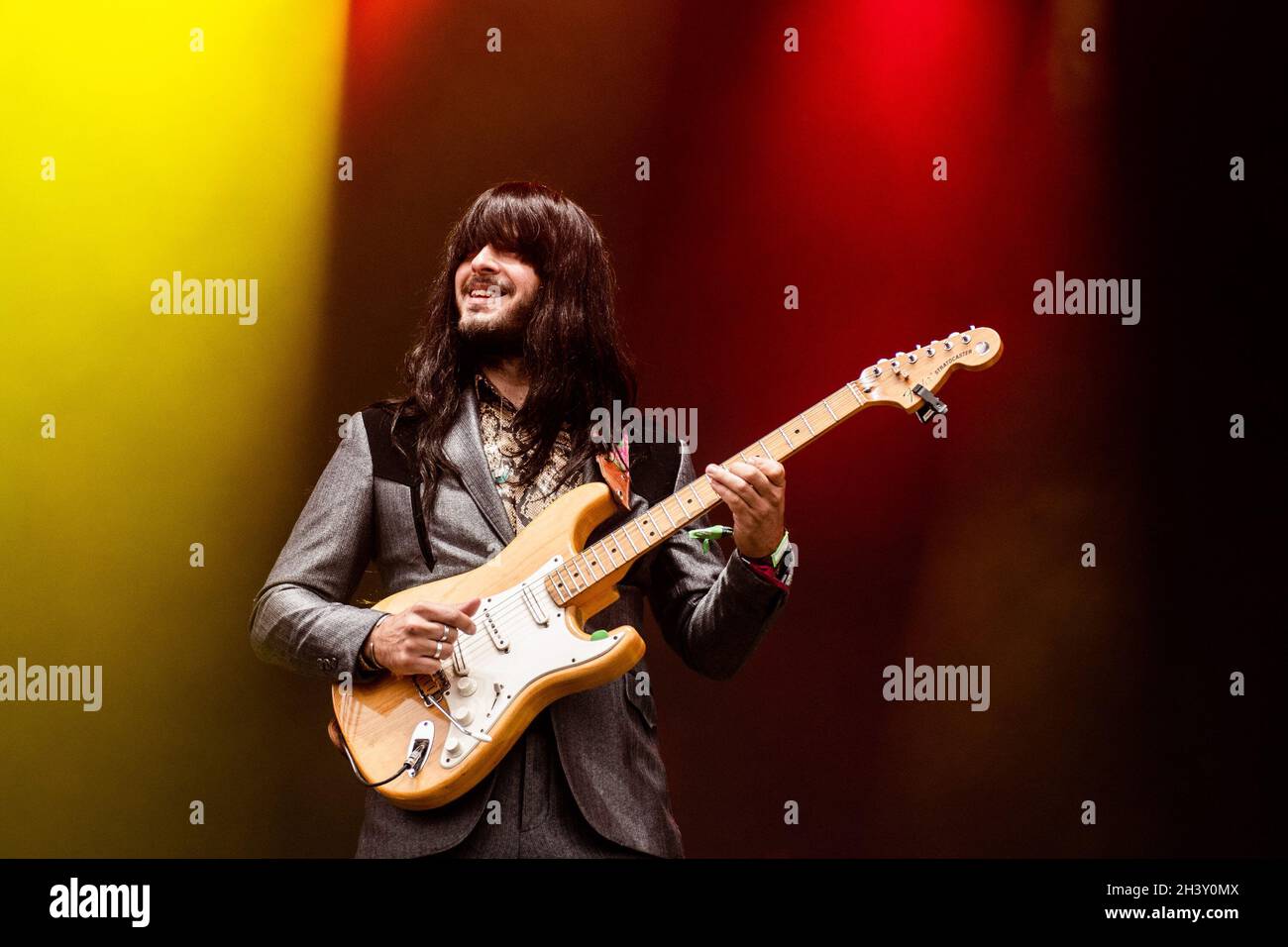 San Francisco, États-Unis.29 octobre 2021.SAN FRANCISCO, CALIFORNIE - 29 OCTOBRE : MARK SPEER de Khruangbin se produit lors du festival de musique et d'arts Outside Lands 2021 au Golden Gate Park le 29 octobre 2021 à San Francisco, en Californie.(Photo de Chris Tuite/ImageSPACE)/Sipa USA crédit: SIPA USA/Alay Live News Banque D'Images