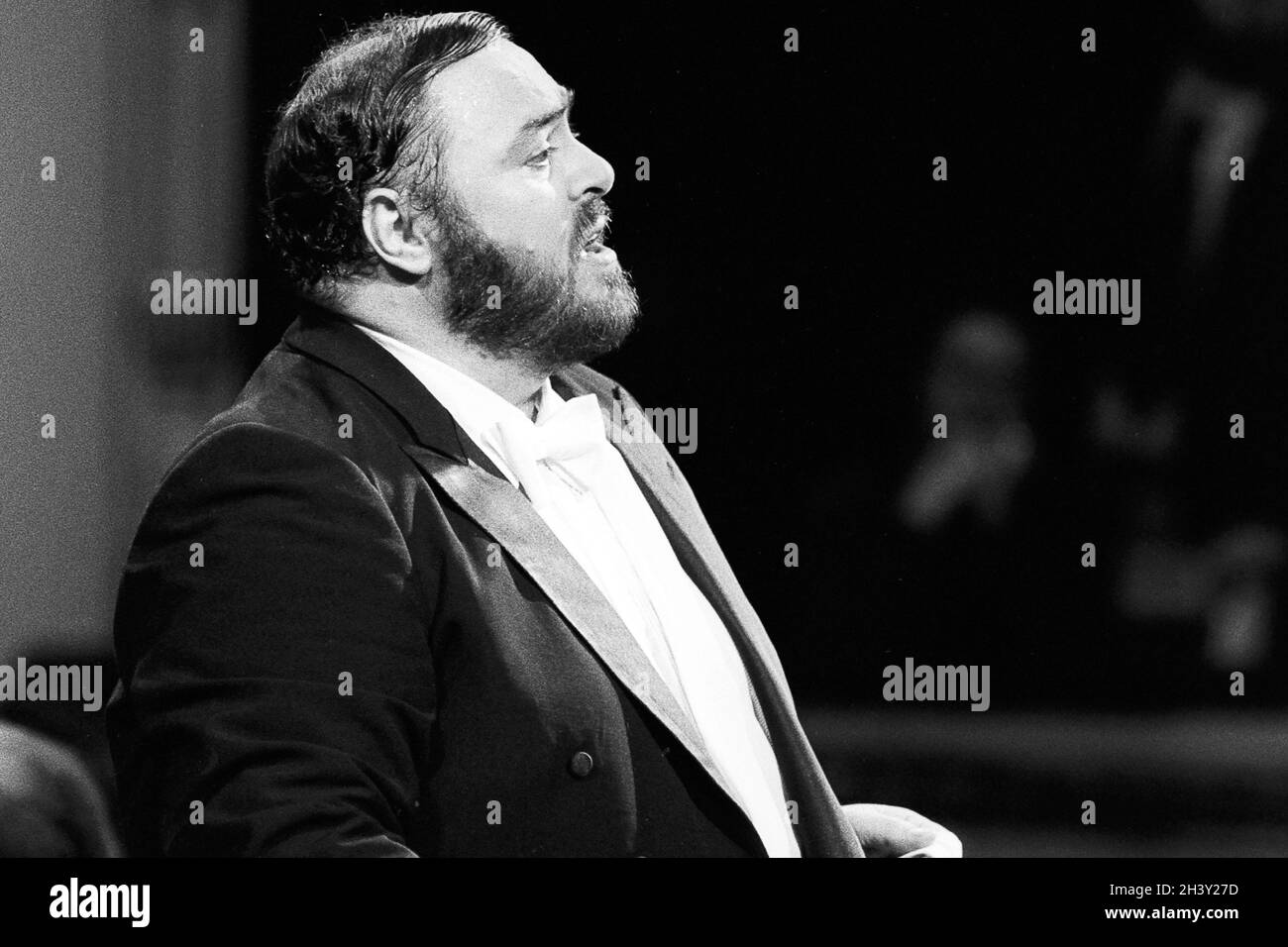 Luciano Pavarotti, chanteur italien d'opéra Banque D'Images