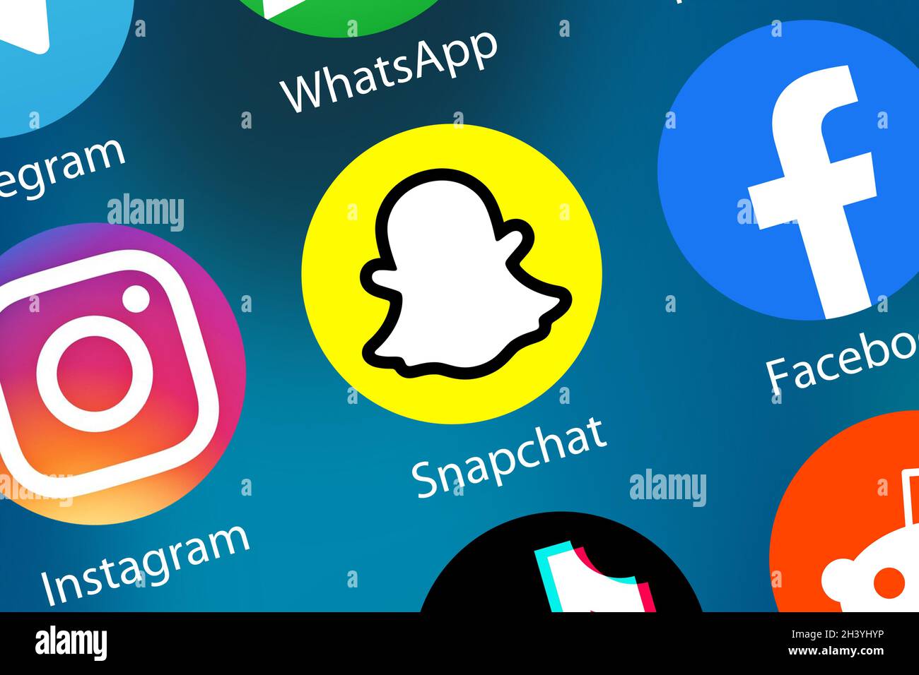 Logo Snapchat icône de médias sociaux réseau social sur l