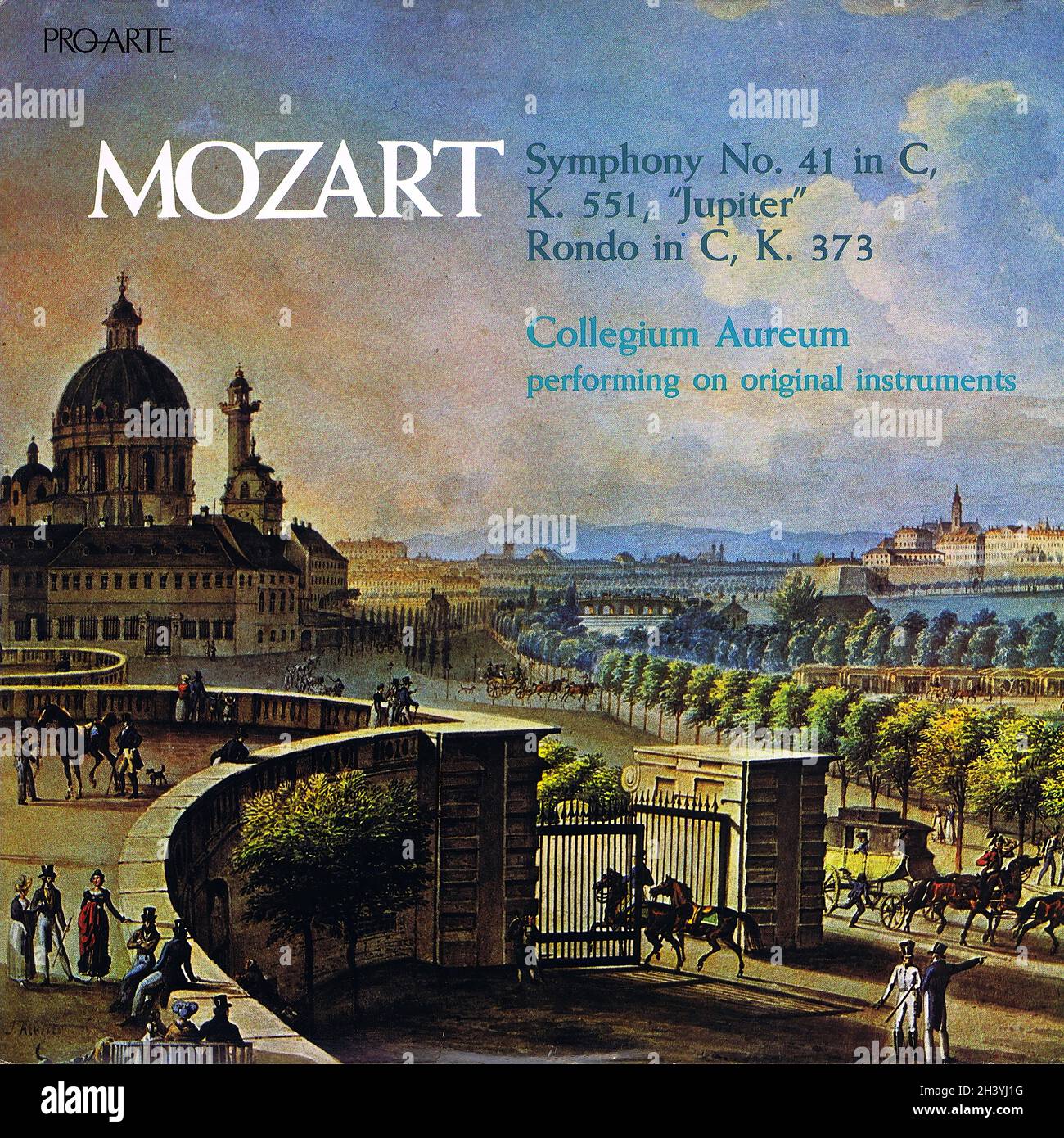 Mozart Symphony 41 – Rondo en C - Collegium Auremum Pro Arte - musique classique Vintage Vinyl Record Banque D'Images