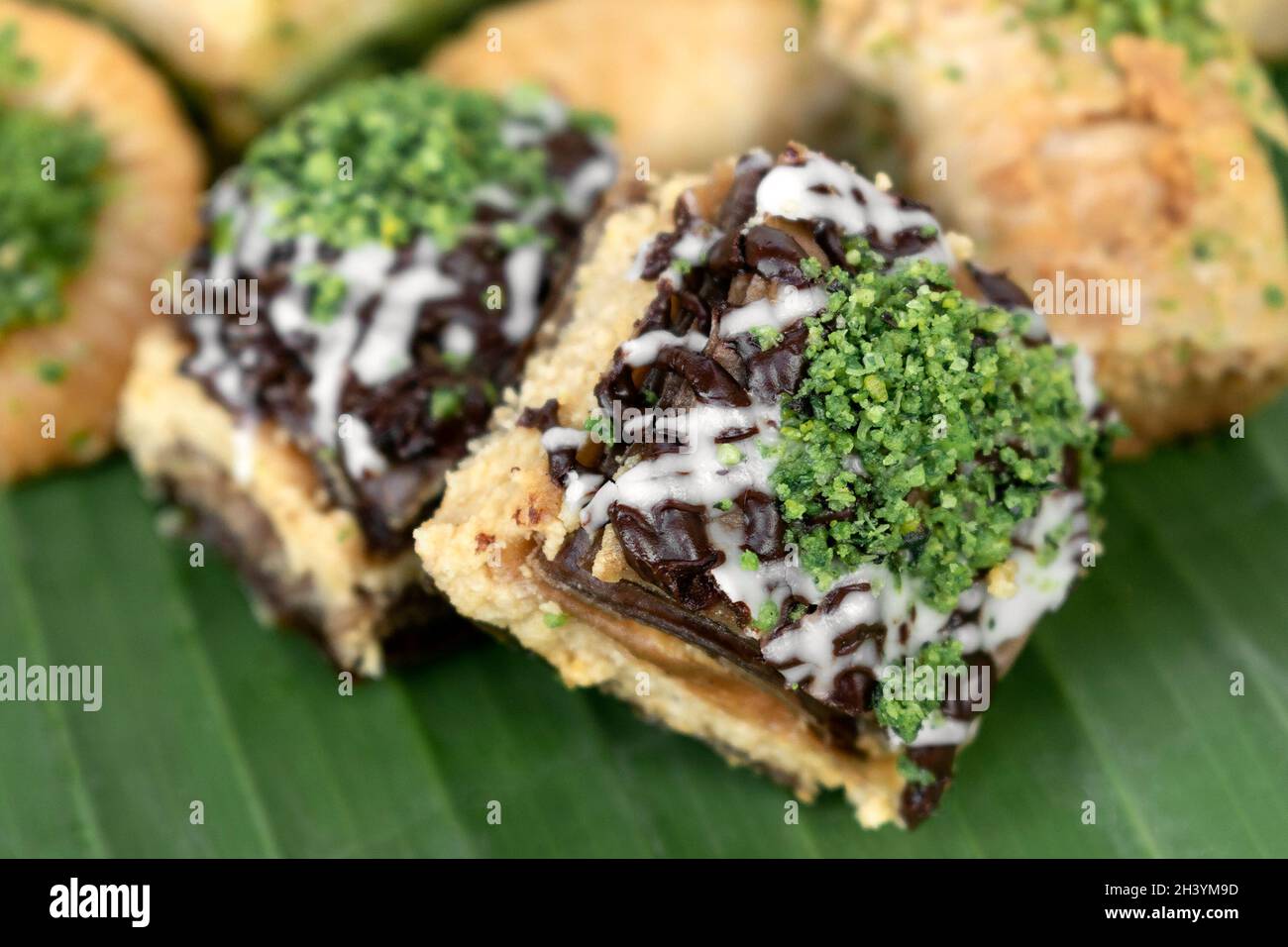 pâtisserie traditionnelle baklava moyenne-orientale à istanbul en turquie Banque D'Images