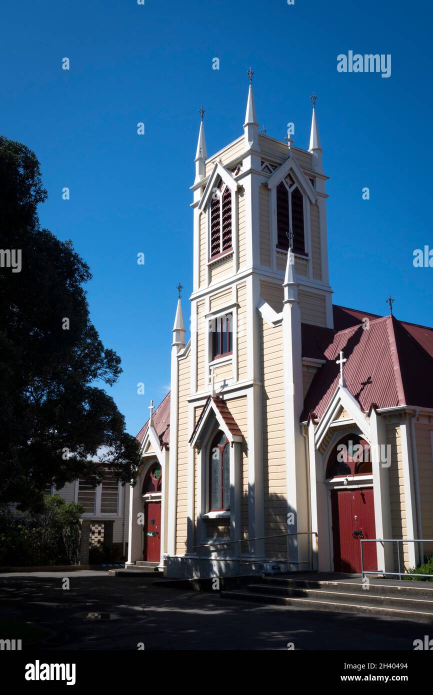 Église anglicane St Augustine, Petone, Hutt City, Wellington, North Island,Nouvelle-Zélande Banque D'Images