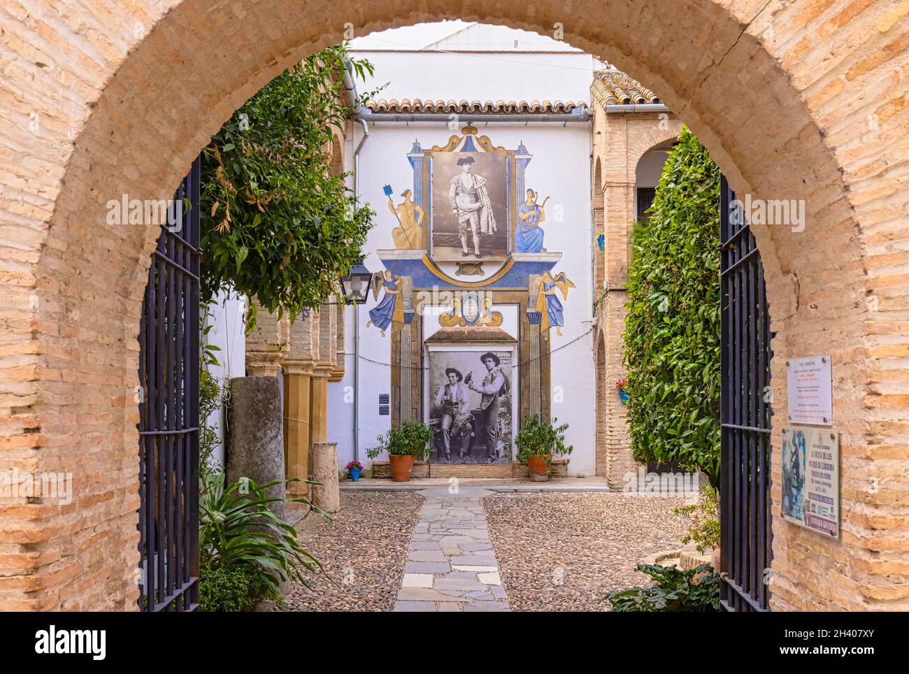 Entrée au Zoco, le marché artisanal municipal.Cordoue, province de Cordoue, Andalousie, sud de l'Espagne. Banque D'Images