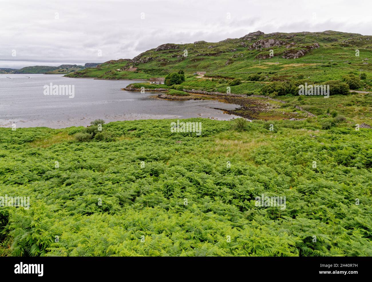 Loch Inchard, un loch côtier sur la côte ouest de l'Écosse, au Royaume-Uni.L'un des sites de la route longue distance North Coast 500.Ecosse, unie Banque D'Images