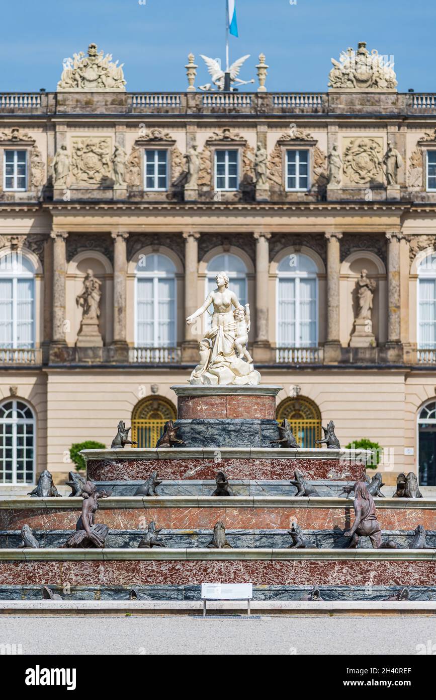 Fontaine de Latona à Herrenchiemsee Banque D'Images