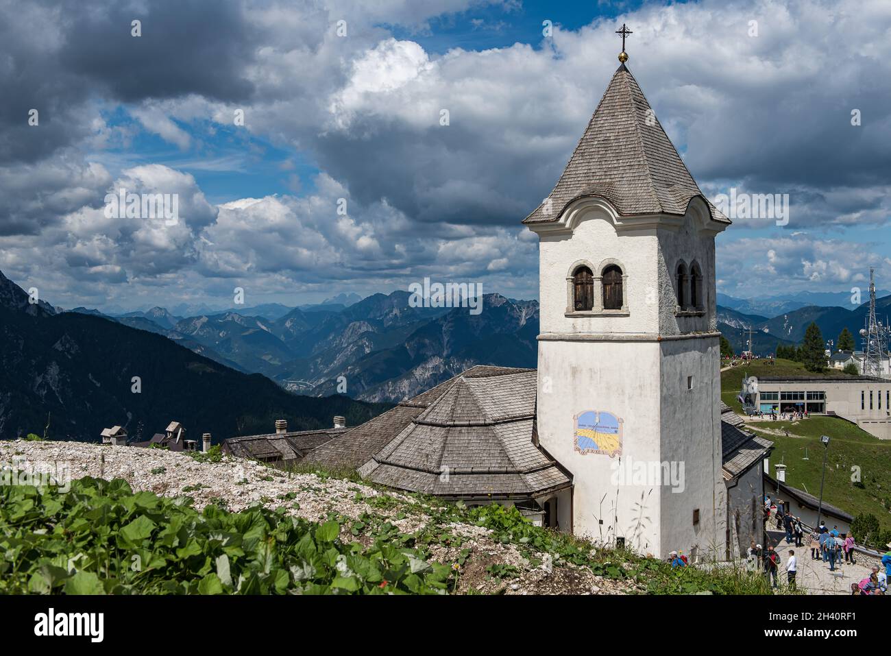 Sanctuaire du mont Lussari Banque D'Images