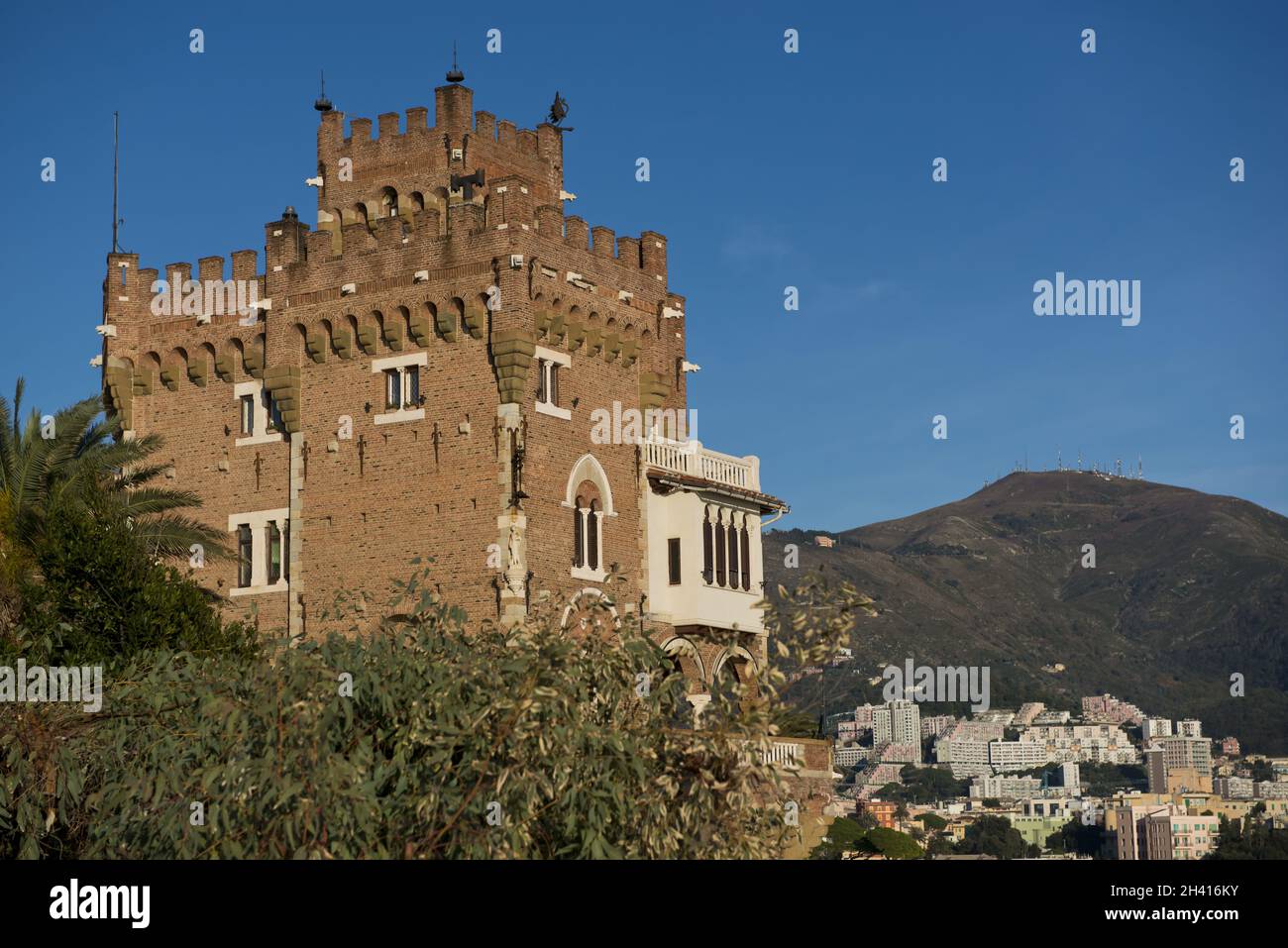 Maison près de Boccadasse, Gênes. Banque D'Images