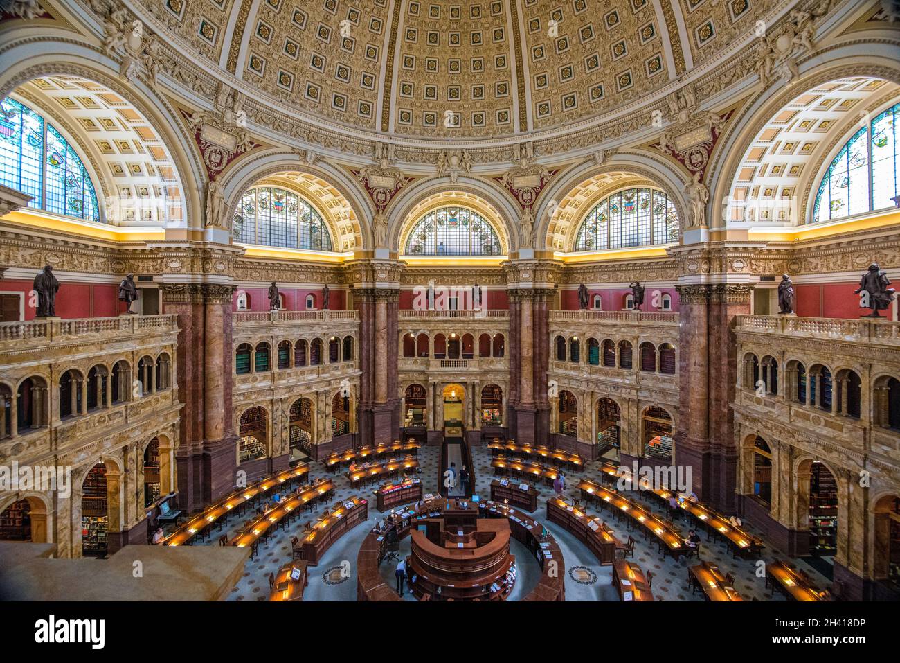 À l'intérieur de la Bibliothèque du Congrès à Washington DC, Etats-Unis  Photo Stock - Alamy