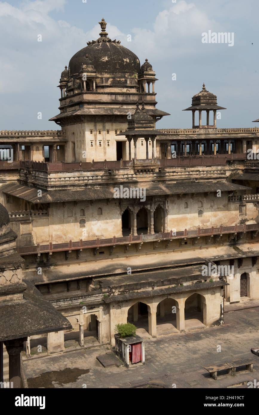 Jahangir Mahal à Orchha Banque D'Images