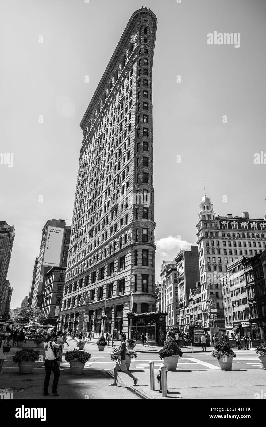 Célèbre gratte-ciel Flatiron à New York, États-Unis Banque D'Images