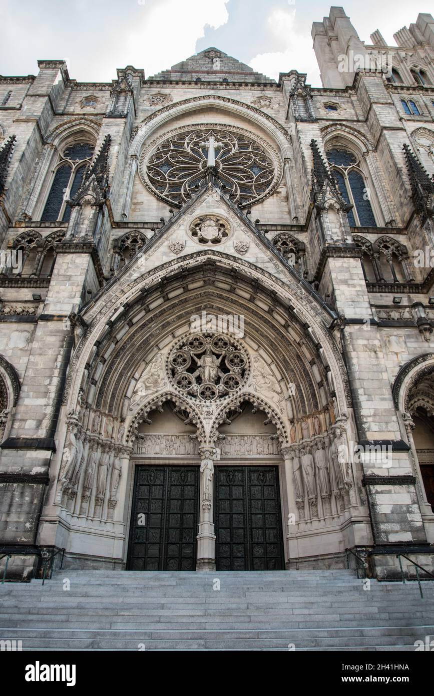 Cathédrale Saint-Jean-le-Divin à New York, États-Unis Banque D'Images