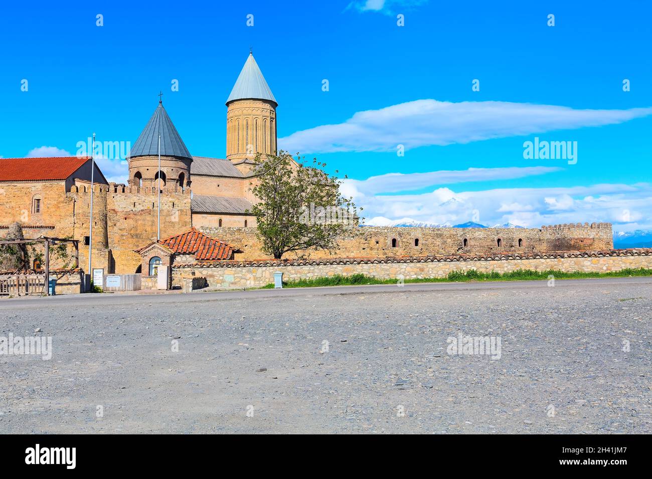 Monastère orthodoxe d'Alaverdi dans la région de Kakhetia, en Géorgie orientale Banque D'Images