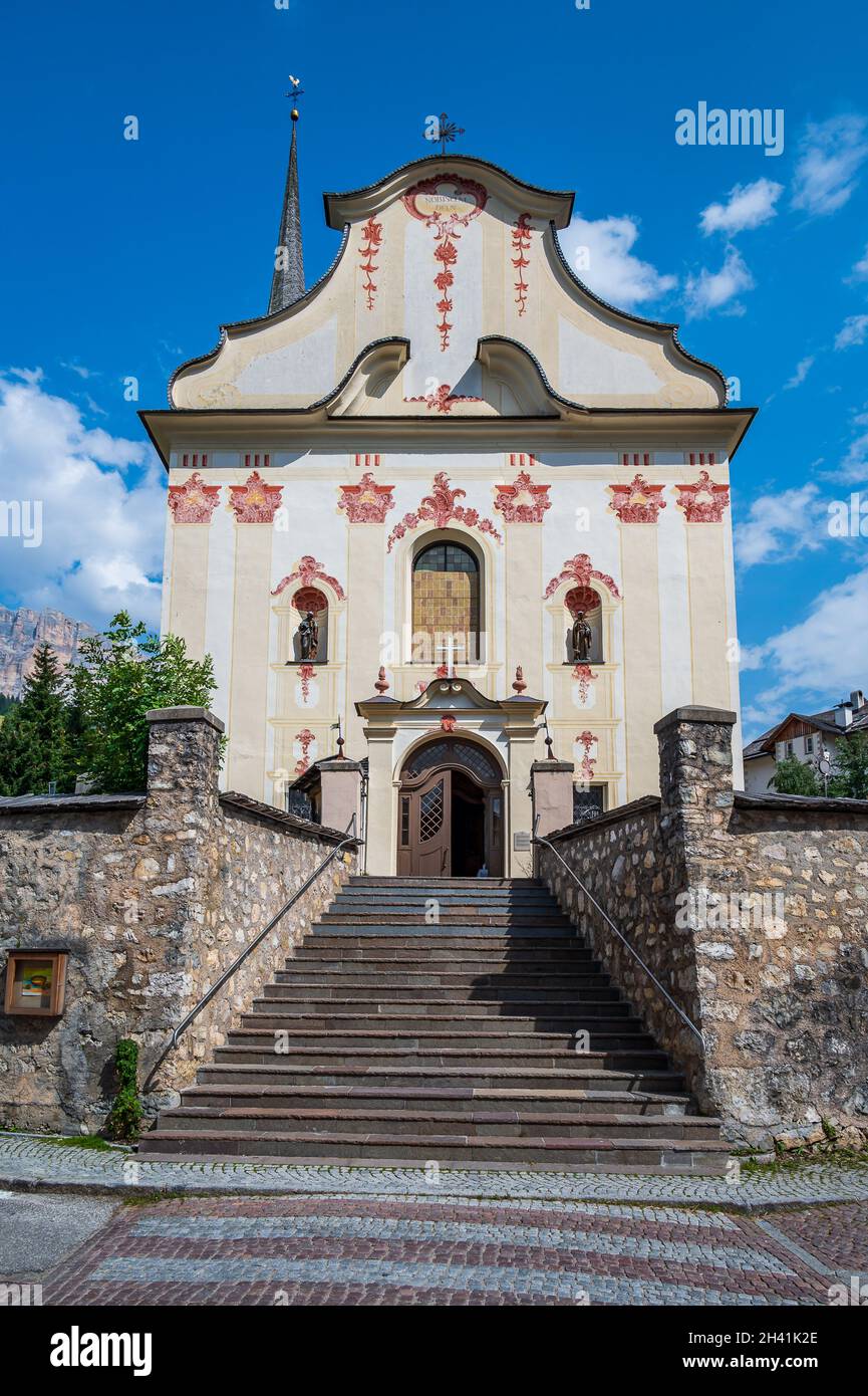 Église de Badia, Val Badia Banque D'Images