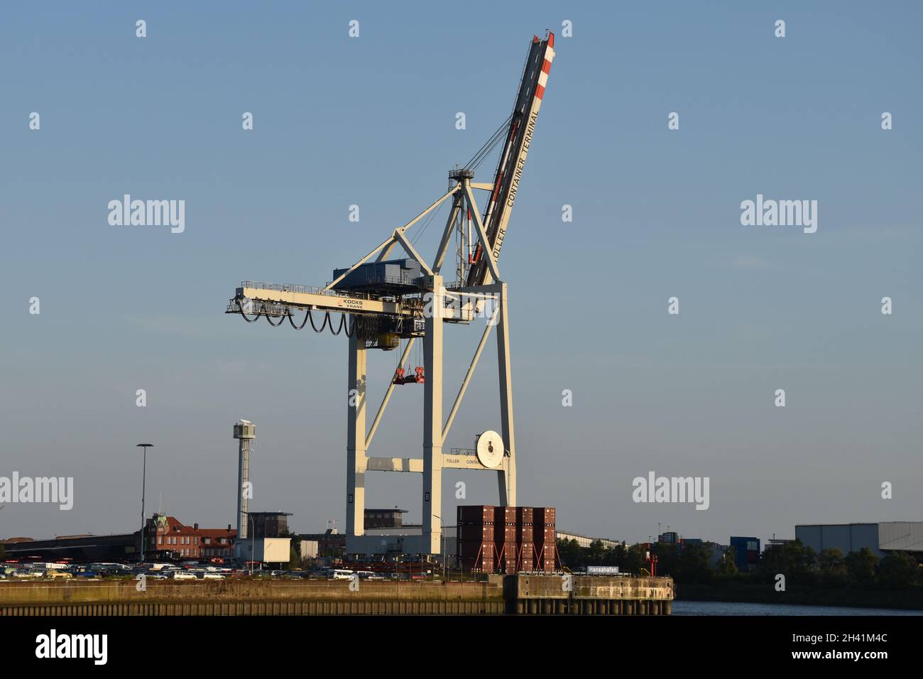 Hamburger Hafen, port de Hambourg Banque D'Images