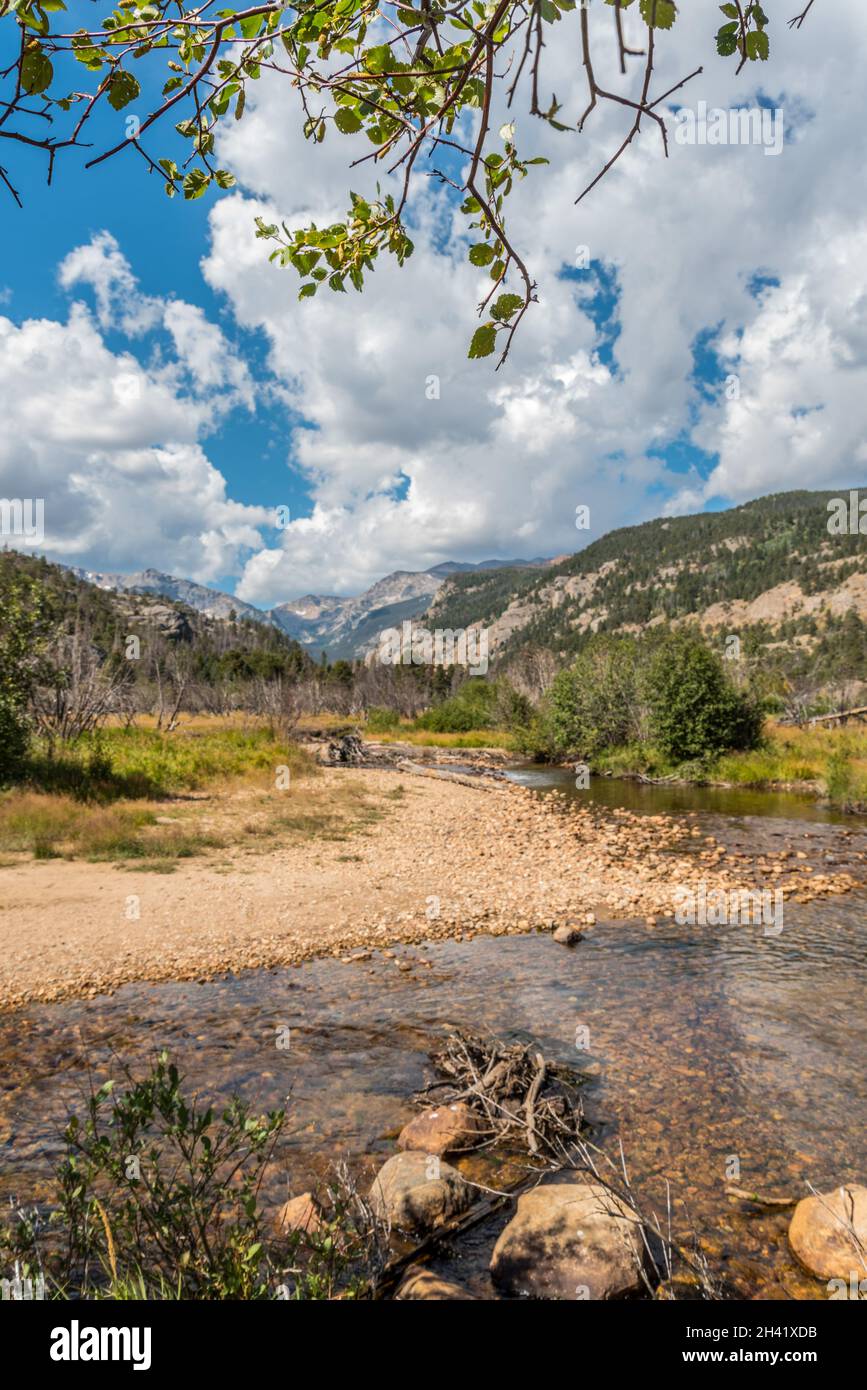 Superbe paysage dans le parc national de Rocky Mountain, États-Unis Banque D'Images