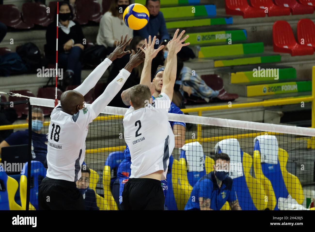 Arthur Szwarc - Top Volley Cisterna pendant NBV Verona vs Top Volley Cisterna, Volleyball Italian Serie A Men SuperLeague Championship Championship à Vérone, Italie, octobre 31 2021 Banque D'Images