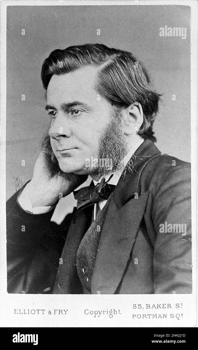 Thomas Henry Huxley.Photo d'Elliott & Fry. Banque D'Images